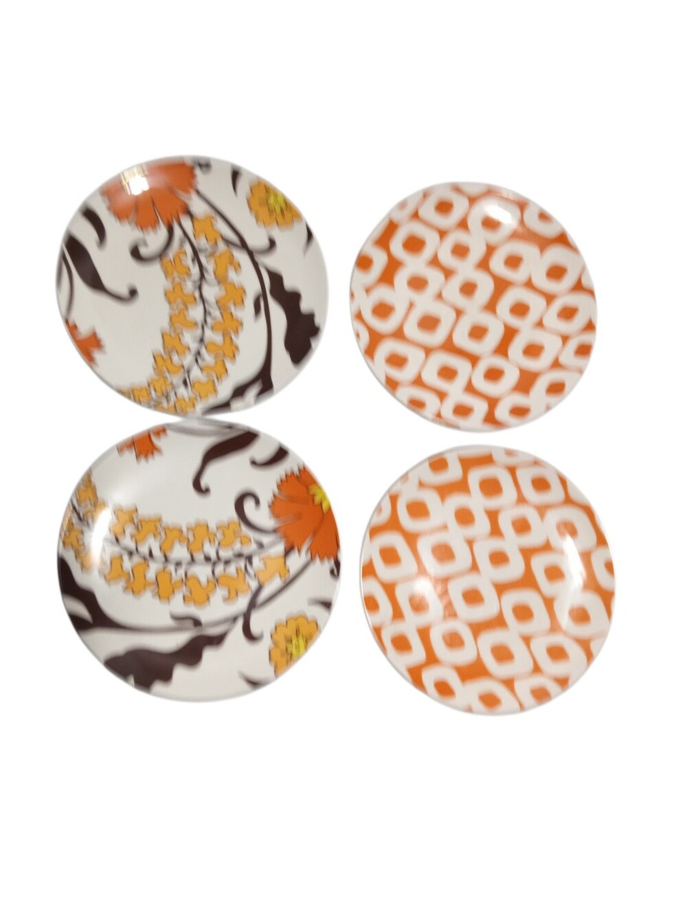 Pottery Barn Graphic Harvest Snack Plates Fall Autumn Serving Set